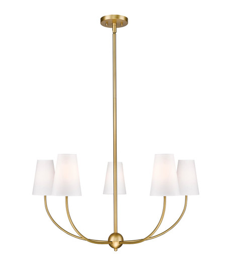 Shannon Five Light Chandelier in Rubbed Brass (224|304032RB)
