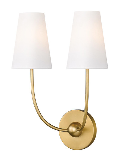 Shannon Two Light Wall Sconce in Rubbed Brass (224|30402SRB)