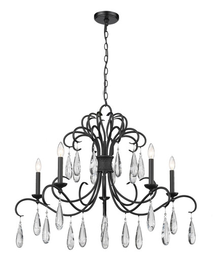 Amara Five Light Chandelier in Matte Black (224|303938MB)