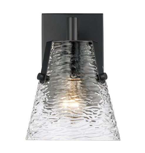 Analia One Light Wall Sconce in Matte Black (224|11011SMB)
