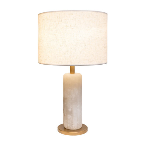Sentu One Light Table Lamp in French Gold/Alabaster (137|394T01FGAL)