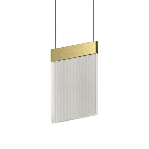 V Panels LED Pendant in Brass (69|309014)