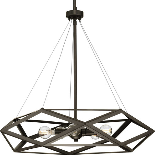 Saucedo Five Light Pendant in Architectural Bronze (54|P500422129)