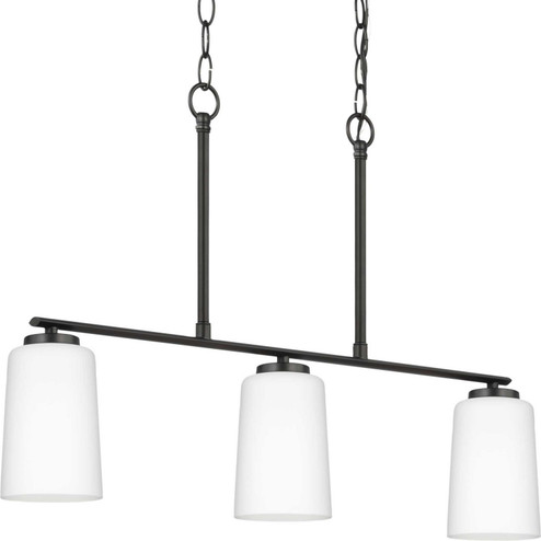 Adley Three Light Linear Chandelier in Matte Black (54|P40034831M)