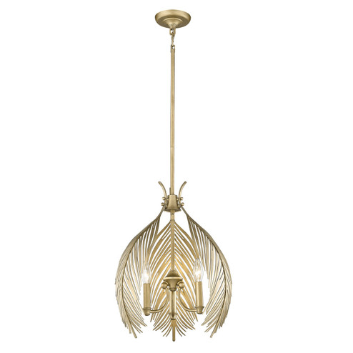 Cay Three Light Pendant in Vintage Fired Gold (62|69303PVFG)