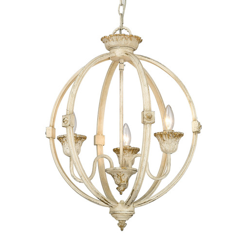 Jules Three Light Pendant in Antique Ivory (62|08923PAI)