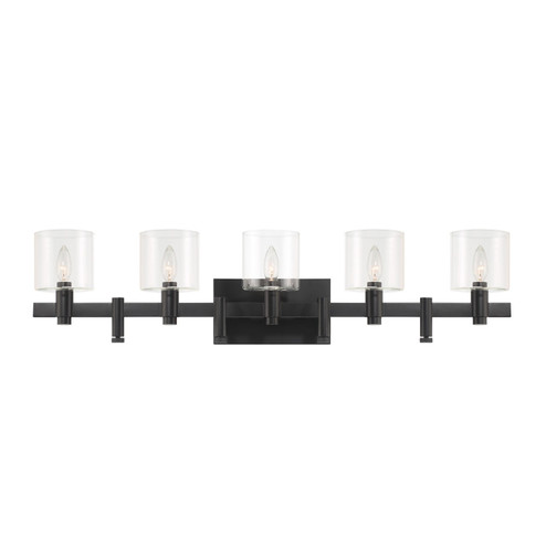 Decato Five Light Wall Mount in Black (40|46813015)