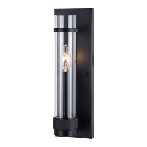 Bari One Light Wall Sconce in Matte Black (63|W0427)