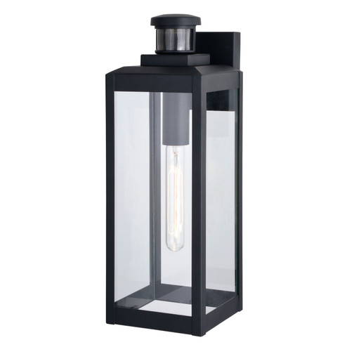 Kinzie One Light Outdoor Motion Sensor Wall Mount in Textured Black (63|T0708)