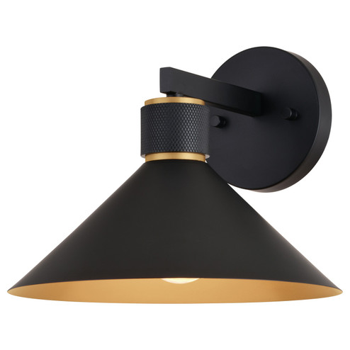 Dunbar One Light Outdoor Wal Mount in Matte Black/Gold (63|T0681)