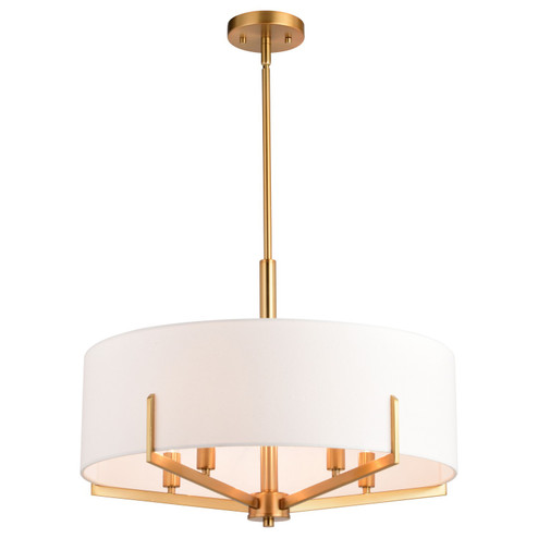 Surrey Five Light Chandelier in Natural Brass (63|H0273)