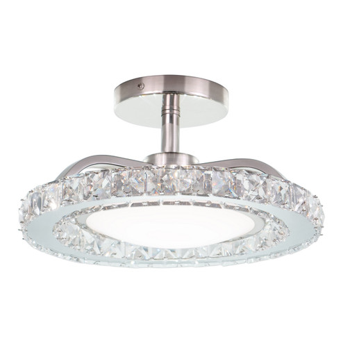 Clara LED Semi-Flush Mount in Brushed Nickel (63|C0276)