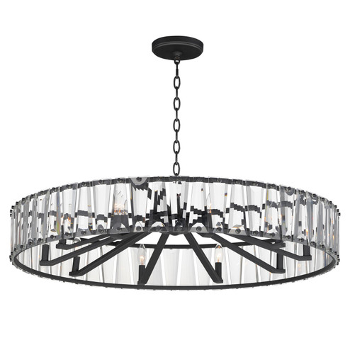 Odeon Ten Light Chandelier in Black (16|21869BCBK)