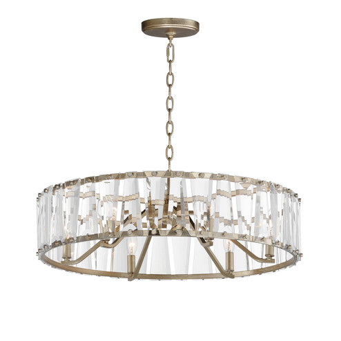 Odeon Six Light Chandelier in Golden Silver (16|21866BCGS)