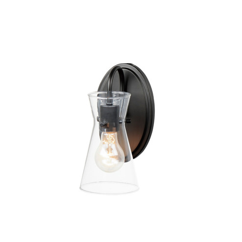 Ava One Light Wall Sconce in Black (16|12481CLBK)