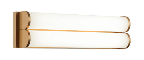 JENSEN LED Wall Sconce in Aged Gold Brass (423|S07028AG)