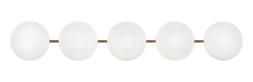 Pearlesque Five Light Wall Sconce in Aged Gold Brass (423|S05105AGOP)