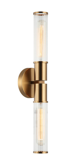 Klarice Two Light Wall Sconce in Aged Gold Brass (423|S02812AG)
