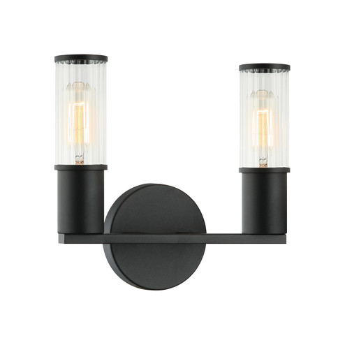 Klarice Two Light Wall Sconce in Matte Black (423|S02802MB)