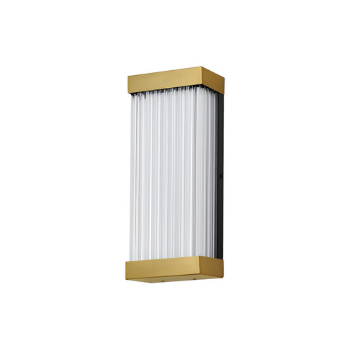 Acropolis LED Outdoor Wall Sconce in Natural Aged Brass (86|E30230122NAB)