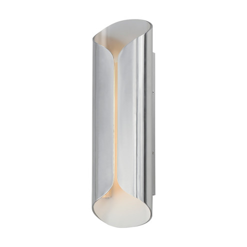 Folio LED Outdoor Wall Lamp in Satin Aluminum / White (86|E30156SAWT)