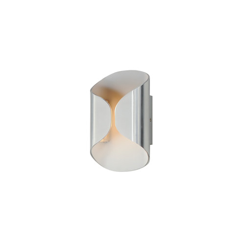 Folio LED Outdoor Wall Lamp in Satin Aluminum / White (86|E30151SAWT)