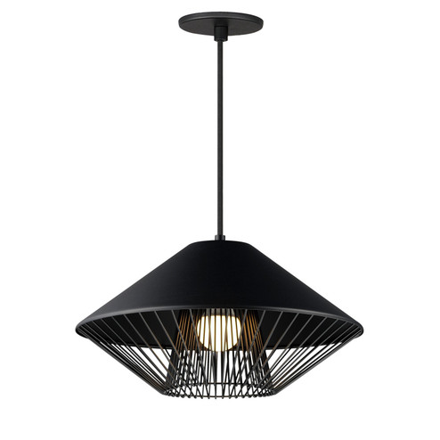 Phoenix LED Pendant in Black / Gold (86|E11395BKGLD)