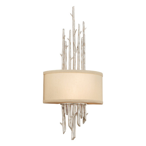 Adirondack Two Light Wall Sconce in Warm Silver Leaf (67|B2892WSL)