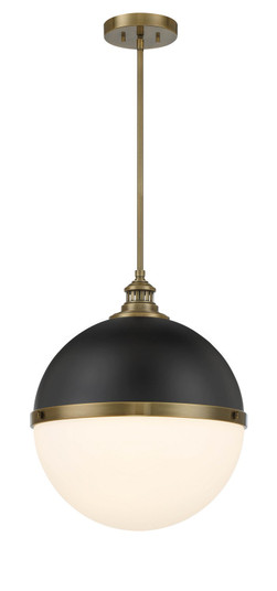 Vorey One Light Pendant in Coal And Oxidized Aged Brass (7|6606885)