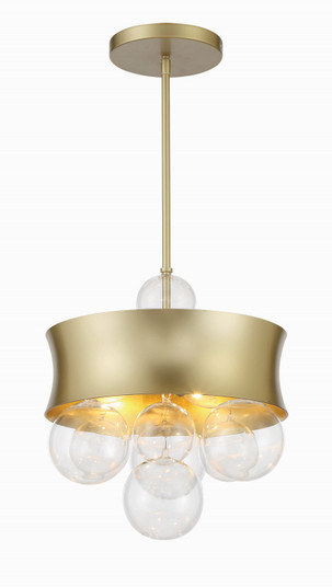 Verdi Square by Robin Baron Three Light Convertible Pendant in Soft Gold (7|5195697)