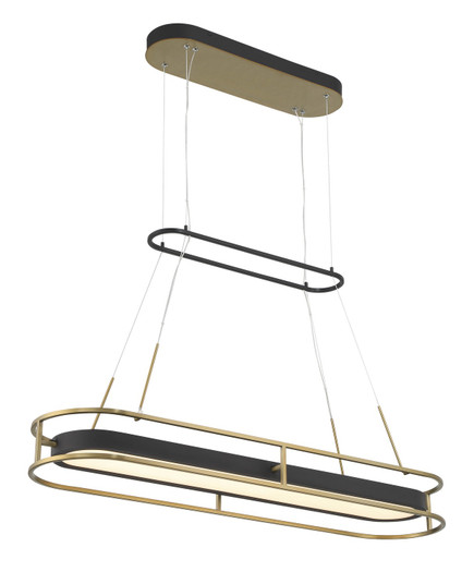 Levitation LED Island Pendant in Sand Coal & Soft Brass (7|5088781L)