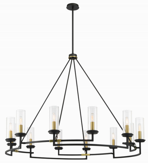 Hillstone 12 Light Chandelier in Sand Coal And Soft Brass (7|3207781)