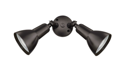 Two Light Security Flood Light in Powder Coated Bronze (59|17002PBZ)