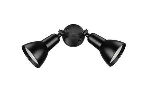 Two Light Security Flood Light in Powder Coated Black (59|17002PBK)
