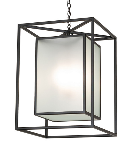 Kitzi Box Four Light Pendant in Textured Black (57|262077)
