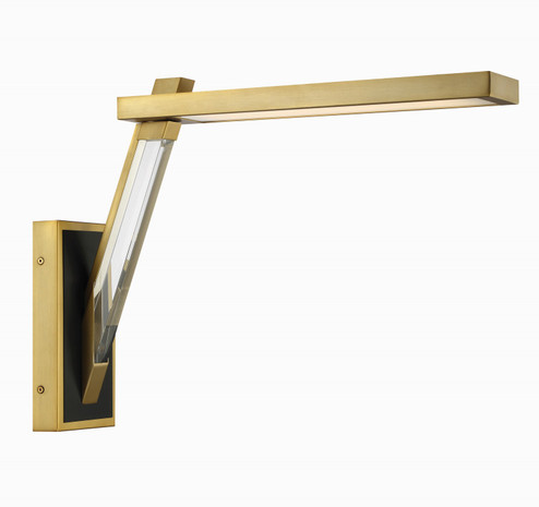 Sauvity LED Wall Sconce in Coal & Soft Brass (42|P1920726L)