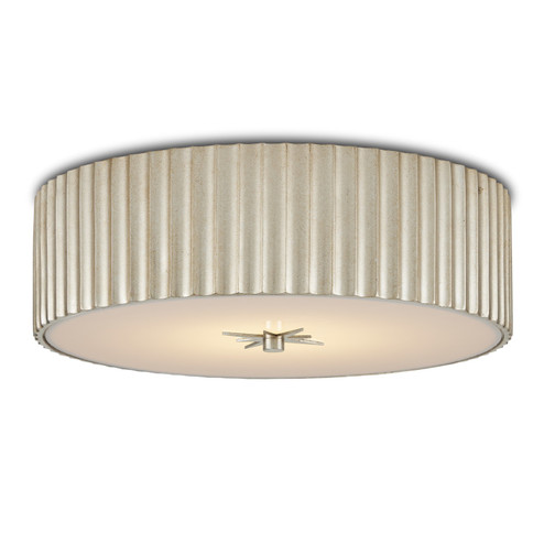 Caravel One Light Flush Mount in Silver Leaf/White (142|99990066)