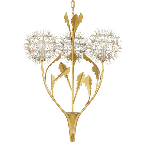 Dandelion Three Light Pendant in Contemporary Silver Leaf/Silver/Contemporary Gold Leaf (142|90001081)