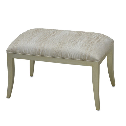 Garson Ottoman in Silver/Fresh File Linen (142|70000652)