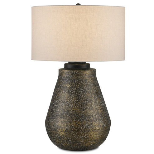 Brigadier Collection One Light Table Lamp in Antique Brass/Black/Whitewash (142|60000890)