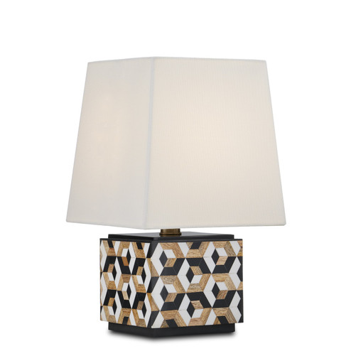 Geo One Light Table Lamp in Black/White/Natural (142|60000885)