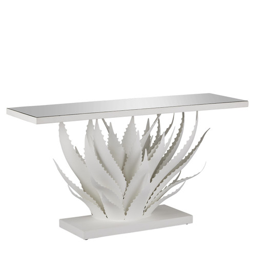 Agave Console Table in Gesso White (142|40000168)