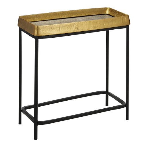Tanay Side Table in Antique Brass/Graphite/Black (142|40000148)