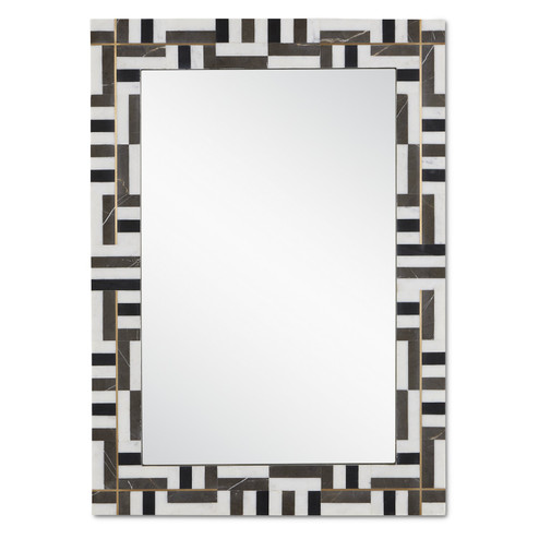 Gentry Mirror in Natural/Brass/Mirror (142|10000138)