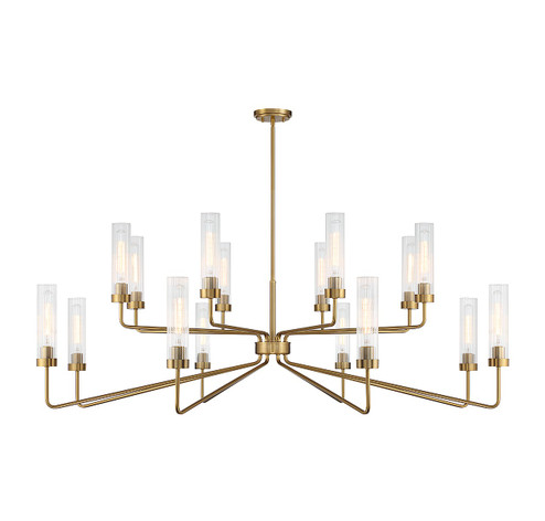 Baker 16 Light Chandelier in Warm Brass (51|1886216322)