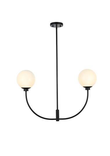 Nyomi Two Light Chandelier in Black (173|LD816D30BK)