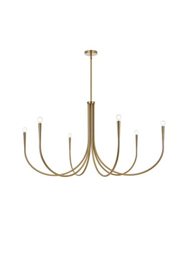 Layne Six Light Chandelier in Gold (173|LD722D55SG)