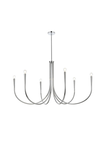 Layne Six Light Chandelier in Chrome (173|LD722D50C)