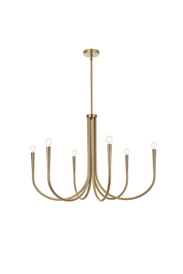 Layne Six Light Chandelier in Gold (173|LD722D36SG)