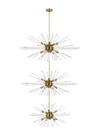 Sienna 30 Light Chandelier in satin gold (173|2502G46L3SG)
